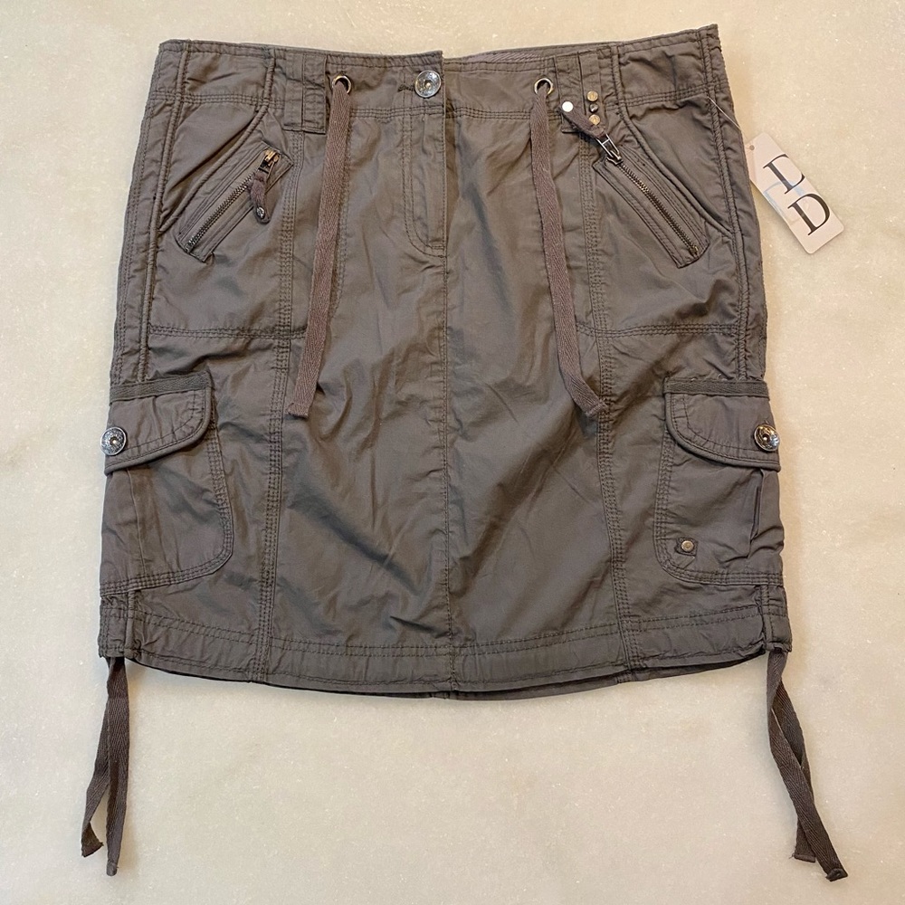 Dalia Gray Cargo Skirt SIZE 12